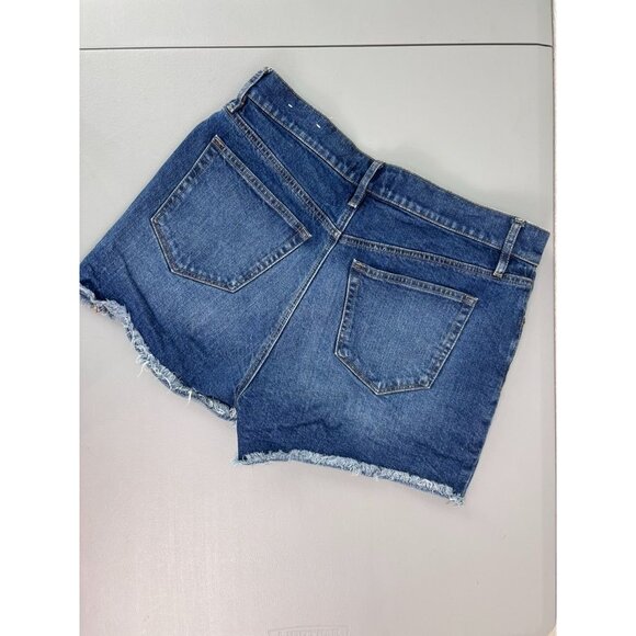 LOFT women's 29 waist 8 medium wash high‎ rise cutoff jean shorts 3" inseam - Picture 7 of 7